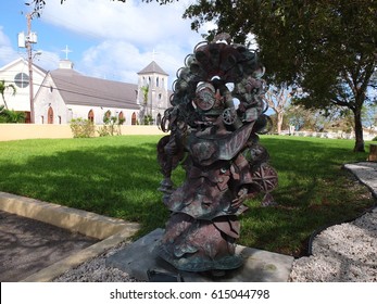 20th October 2016, Sculpture At The Front Of National Art Gallery Of The Bahamas, Nassau, Bahamas