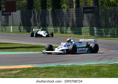 21 April 2018: Cantillon, Mike IE Run With Histori 1981 F1 Car Williams FW07 During Motor Legend Festival 2018 At Imola Circuit In Italy.