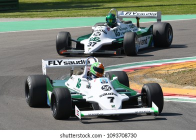 21 April 2018: Cantillon, Mike IE Run With Histori 1981 F1 Car Williams FW07 During Motor Legend Festival 2018 At Imola Circuit In Italy.