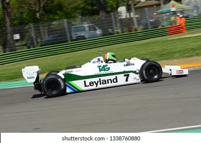 21 April 2018: Cantillon, Mike IE Run With Histori 1981 F1 Car Williams FW07 During Motor Legend Festival 2018 At Imola Circuit In Italy.