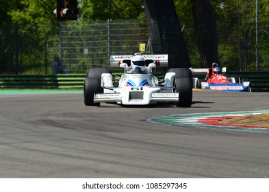 21 April 2018: Wright, Jason IT Run With Historic F1 Car Shadow DN8 During Motor Legend Festival 2018 At Imola Circuit In Italy.