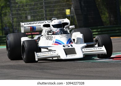 21 April 2018: Wright, Jason IT Run With Historic F1 Car Shadow DN8 During Motor Legend Festival 2018 At Imola Circuit In Italy.