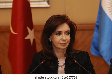 21 January 2011. Istanbul, Turkey. Cristina Fernández De Kirchner, Is A President Of Argentina.