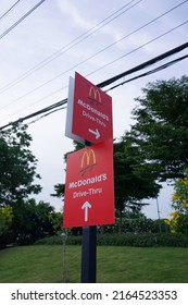 21 May 2022; Bangkok Thailand:  McDonald's Drive Thru Sign Photo