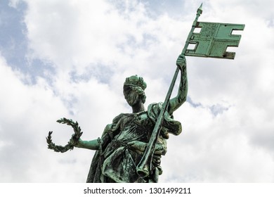 Germany/Würzburg - 21.06.2018 -  Würzburg Residence Statue