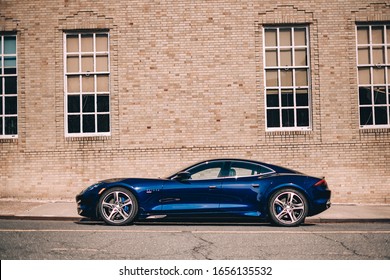 2/15/20-Summit,NJ- The All New Karma Revero GT Inherited The  BMW Engine Generator From The I8 Hybrid Sports Car. Side Profile Full Length.