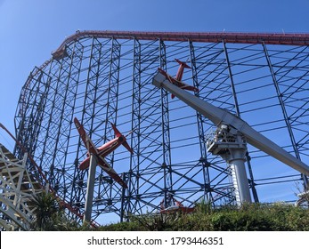 21st July 2020 - Blackpool, Lancashire/England : The Big One Rollercoaster At The Pleasure Beach.