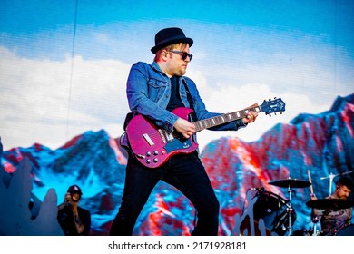 22 June 2022. Hella Mega Tour, Stadspark Groningen, The Netherlands. Concert Of Fall Out Boy