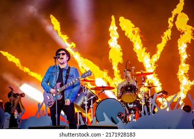 22 June 2022. Hella Mega Tour, Stadspark Groningen, The Netherlands. Concert Of Fall Out Boy