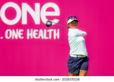 22.07.2021 The Amundi Evian Championship, Evian Golf Resort, Evian Les Bains, France. Megan Khang (USA)