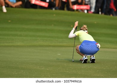 22-25 FEBRUARY 2018, Siam Country Club, Pattaya, Old Course, Thailand:Jessica KORDA Of USA In Action During Honda LPGA