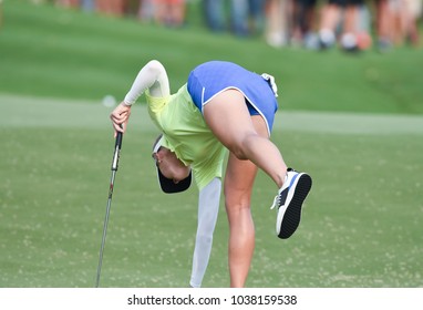 22-25 FEBRUARY 2018, Siam Country Club, Pattaya, Old Course, Thailand:Jessica KORDA Of USA In Action During Honda LPGA