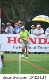 22-25 FEBRUARY 2018, Siam Country Club, Pattaya, Old Course, Thailand:Megan KHANG Of USA In Action During Honda LPGA