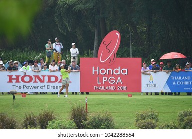 22-25 FEBRUARY 2018, Siam Country Club, Pattaya, Old Course, Thailand:Megan KHANG Of USA In Action During Honda LPGA