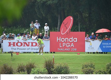 22-25 FEBRUARY 2018, Siam Country Club, Pattaya, Old Course, Thailand:Megan KHANG Of USA In Action During Honda LPGA