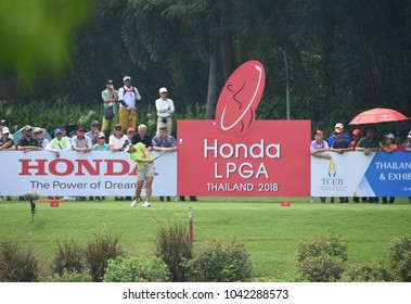 22-25 FEBRUARY 2018, Siam Country Club, Pattaya, Old Course, Thailand:Megan KHANG Of USA In Action During Honda LPGA