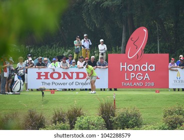 22-25 FEBRUARY 2018, Siam Country Club, Pattaya, Old Course, Thailand:Megan KHANG Of USA In Action During Honda LPGA