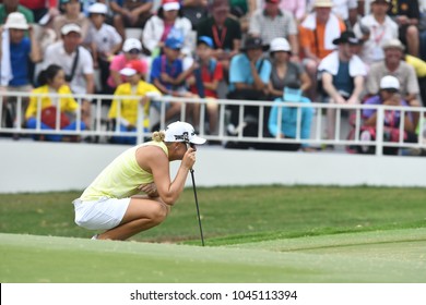 22-25 FEBRUARY 2018, Siam Country Club, Pattaya, Old Course, Thailand:Anna Nordqvist Of Sweden In Action During Honda LPGA