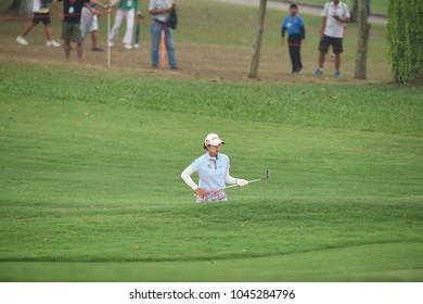 22-25 FEBRUARY 2018, Siam Country Club, Pattaya, Old Course, Thailand:Pornanong PHATLUM of thailand in action during Honda LPGA