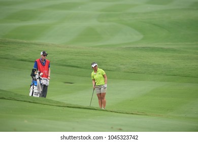 22-25 FEBRUARY 2018, Siam Country Club, Pattaya, Old Course, Thailand:Megan KHANG Of USA In Action During Honda LPGA