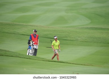 22-25 FEBRUARY 2018, Siam Country Club, Pattaya, Old Course, Thailand:Megan KHANG Of USA In Action During Honda LPGA