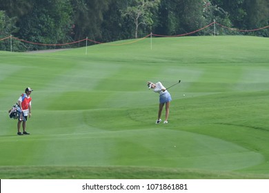 22-25 FEBRUARY 2018, Siam Country Club, Pattaya, Old Course, Thailand:Jessica KORDA Of USA In Action During Honda LPGA