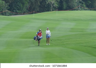 22-25 FEBRUARY 2018, Siam Country Club, Pattaya, Old Course, Thailand:Jessica KORDA Of USA In Action During Honda LPGA