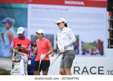 22-25 FEBRUARY 2018, Siam Country Club, Pattaya, Old Course, Thailand:Jeong Eun Lee Of Korea In Action During Honda LPGA