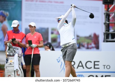 22-25 FEBRUARY 2018, Siam Country Club, Pattaya, Old Course, Thailand:Jeong Eun Lee Of Korea In Action During Honda LPGA