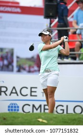 22-25 FEBRUARY 2018, Siam Country Club, Pattaya, Old Course, Thailand:Megan KHANG Of USA In Action During Honda LPGA