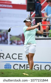 22-25 FEBRUARY 2018, Siam Country Club, Pattaya, Old Course, Thailand:Megan KHANG Of USA In Action During Honda LPGA