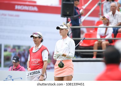 22-25 FEBRUARY 2018, Siam Country Club, Pattaya, Old Course, Thailand:Jessica KORDA Of USA In Action During Honda LPGA