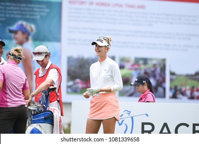 22-25 FEBRUARY 2018, Siam Country Club, Pattaya, Old Course, Thailand:Jessica KORDA Of USA In Action During Honda LPGA