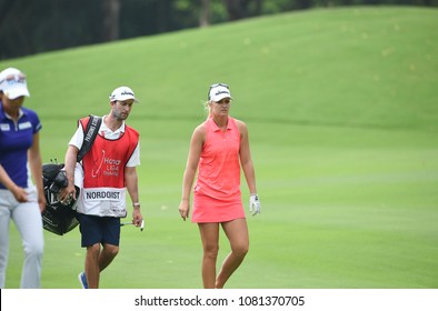 22-25 FEBRUARY 2018, Siam Country Club, Pattaya, Old Course, Thailand:Anna Nordqvist Of Sweden In Action During Honda LPGA