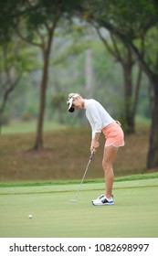 22-25 FEBRUARY 2018, Siam Country Club, Pattaya, Old Course, Thailand:Jessica KORDA Of USA In Action During Honda LPGA