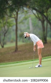 22-25 FEBRUARY 2018, Siam Country Club, Pattaya, Old Course, Thailand:Jessica KORDA Of USA In Action During Honda LPGA