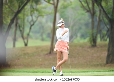 22-25 FEBRUARY 2018, Siam Country Club, Pattaya, Old Course, Thailand:Jessica KORDA Of USA In Action During Honda LPGA