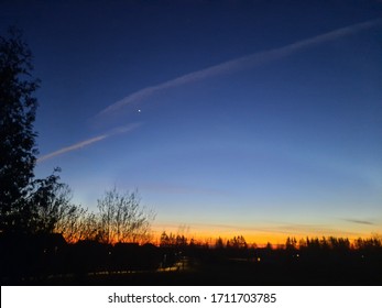 22April2020 Talsi Latvia Planet Venus In The Evening Sky