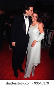 22FEB97:  Actor JERRY SEINFELD & girlfriend SHOSANNA LONSTEIN at the Screen Actors Guild Awards in Los Angeles. Pix: PAUL SMITH