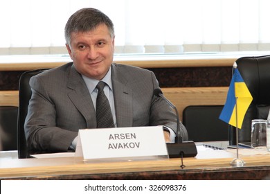 22-May-2015 Arsen Avakov, The Minister Of The Internal Affairs Of Ukraine Meeting With A European Delegation