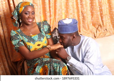  22nd December 2020 ,Lagos Nigeria :Africa couple posing at camera , 