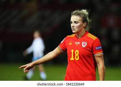 22nd October 2020. Football. UEFA Women's Euro Qualifiers. Wales V Faroe Islands. Rodney Parade, Newport, Wales.