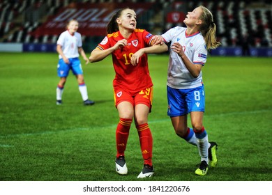 22nd October 2020. Football. UEFA Women's Euro Qualifiers. Wales V Faroe Islands. Rodney Parade, Newport, Wales.