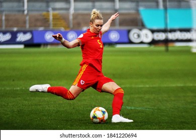 22nd October 2020. Football. UEFA Women's Euro Qualifiers. Wales V Faroe Islands. Rodney Parade, Newport, Wales.