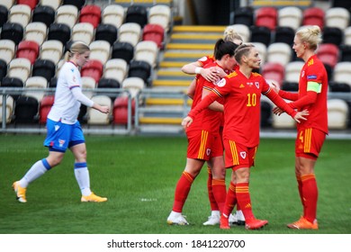 22nd October 2020. Football. UEFA Women's Euro Qualifiers. Wales V Faroe Islands. Rodney Parade, Newport, Wales.