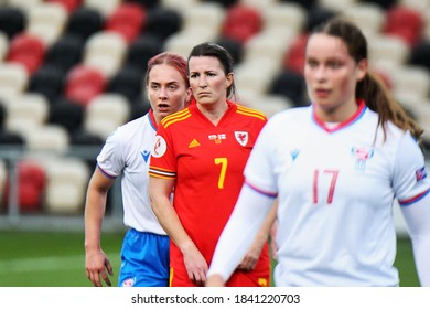 22nd October 2020. Football. UEFA Women's Euro Qualifiers. Wales V Faroe Islands. Rodney Parade, Newport, Wales.