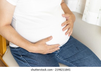 22nd Week Pregnant Woman Large Belly Stock Photo 2198211841 | Shutterstock