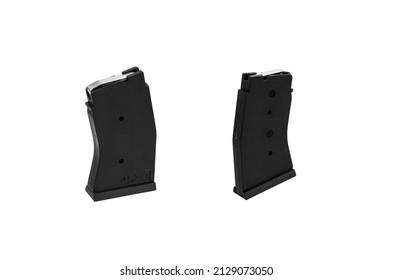 .22wmr Rifle Magazine Isolated On White Background