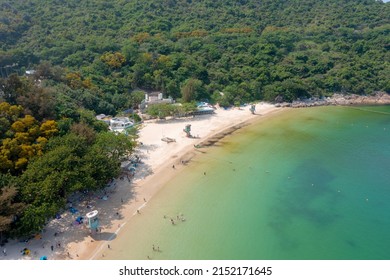 23 April 2022 Beautiful sandy beach in Hong Kong, Clear Water Bay Second Beach