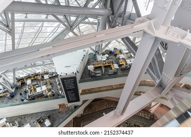 23 April 2022 - Winnipeg Manitoba Canada - Interior Of The Museum Of Human Rights In Winnipeg